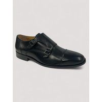 Chapman & Moore Zehenkappen-Monkleder-Herrenschuhe Schwarz