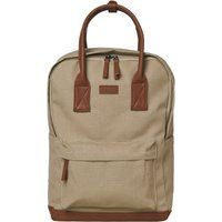 Jack & Jones Pascal Baumwoll Unisex-Erwachsenen Rucksack in Beige - Einheitsgröße