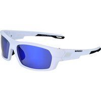 Polarisierte Sportsonnenbrille mit weißem Rahmen