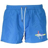 Herren Badeshorts, blau, einfarbig