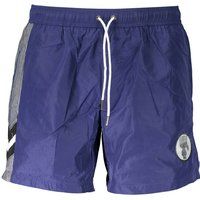 Herren Badeshorts Blau mit Logo