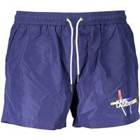 Herren Badeshorts Blau mit Logo