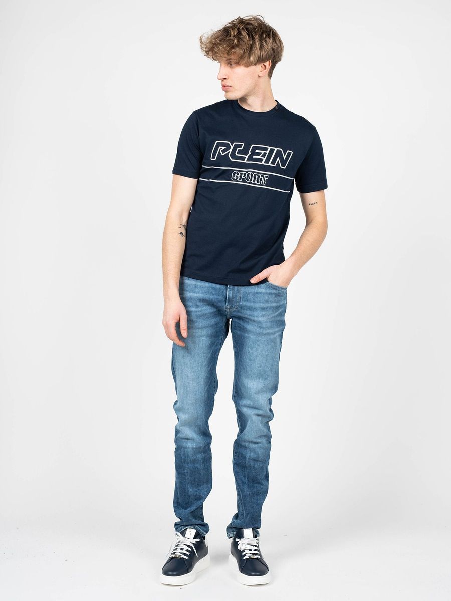 Sportliches T-Shirt mit Logo-Print und Rundhalsausschnitt