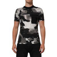 Mehrfarbiges Camouflage Kurzarm T-Shirt