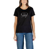 Damen T-Shirt mit Rundhalsausschnitt und Logo