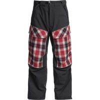 Schwarze Cargohose mit Karomuster