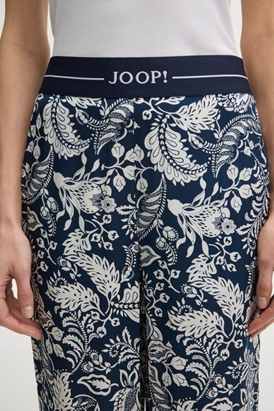 JOOP! Piara Damen Marineblaue & Weiße Loungehose mit Blumenmuster