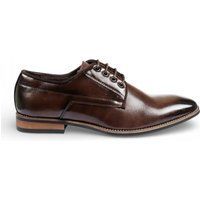 Klassische braune Derby-Lederschuhe