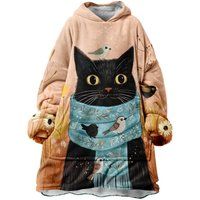 "Cat in a Scarf" Kuschelpullover Huggie