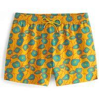 "Flora Yellow" Badeshorts