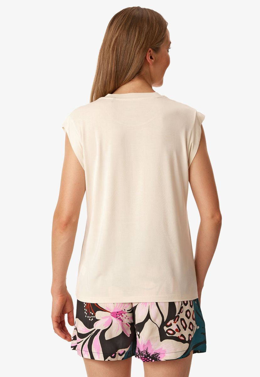 SCHIESSER Schlafanzug-Oberteil Mix & Relax, ärmellos, für Damen, weiß, 36
