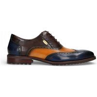Zweifarbige Leder Brogue Oxford Schuhe