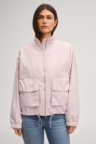 Joop! Oriella Rosé Nylon Blouson Jacke mit Kordelzugdetails