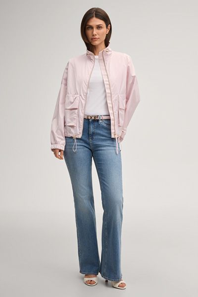 Joop! Oriella Rosé Nylon Blouson Jacke mit Kordelzugdetails