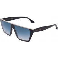 Moderne Flat Top Sonnenbrille mit blauen Gläsern
