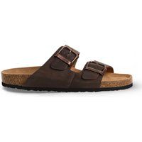 Herren Leder Komfort Sandalen mit Fußbett