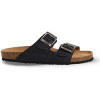 Herren Leder Doppel Schnalle Sandale