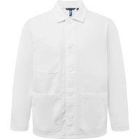 Unisex Arbeitsjacke aus weißem Segeltuch