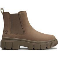 Chelsea Boots aus Leder für Damen mit Profilsohle