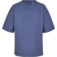 SOLS - T-Shirt für Damen, Baumwolle aus biologischem Anbau, Boxy Übergröße (Denim)