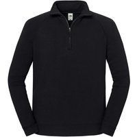 Unisex Raglan-Sweatshirt mit Viertelreißverschluss