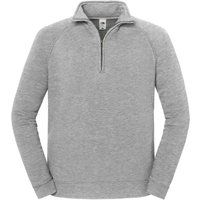 Unisex Premium Sweatshirt mit Viertelreißverschluss