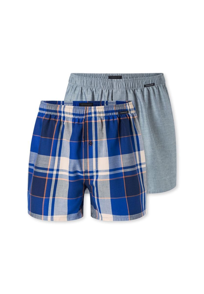 Herren Baumwoll Boxershorts 2er-Pack