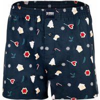 Weihnachtlich gemusterte Boxershorts