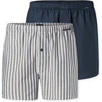 Web-Boxershorts aus Baumwolle im Zweierpack