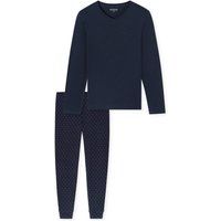 Herren Schlafanzug Set Langarm