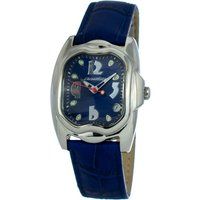 Chronotech blaues Lederarmbanduhr