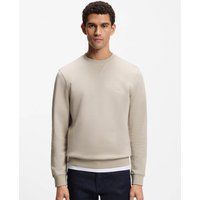 Baumwoll-Sweatshirt mit Rundhalsausschnitt