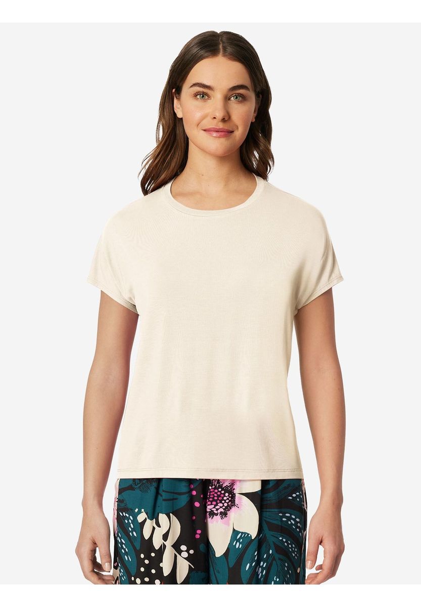 Locker geschnittenes Kurzarm-Oberteil