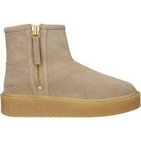 Wildleder-Stiefeletten mit Reißverschlussdetail