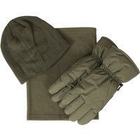 Herren Mütze, Schal und Handschuh Set