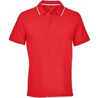 Klassisches Piqué Poloshirt mit Kontrastbesatz