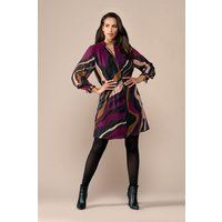 Tunika-Kleid mit abstraktem Print