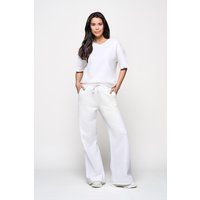Offwhite, weite Loungewear-Hose