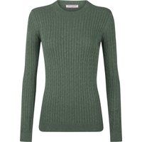 Zopfmuster Pullover mit Rundhalsausschnitt