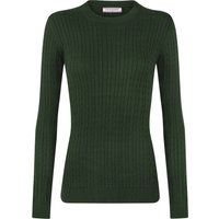 Zopfmuster Pullover mit Rundhalsausschnitt