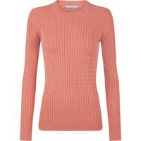Zopfmuster Pullover mit Rundhalsausschnitt