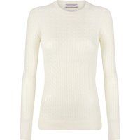 Zopfmuster Pullover mit Rundhalsausschnitt
