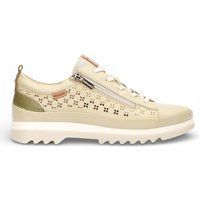 Sneaker aus Leder mit Reißverschlussdetail