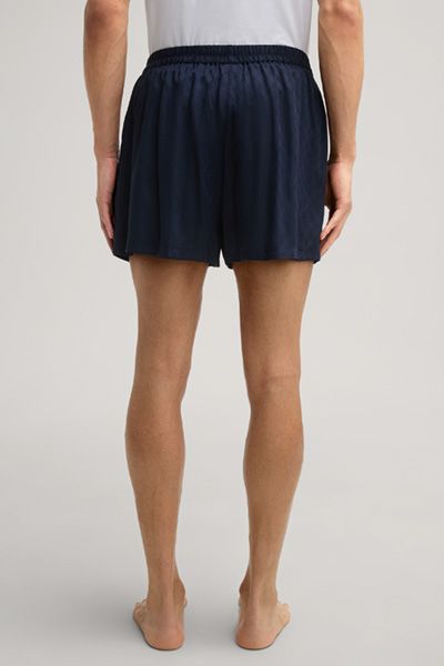 Cornflower Navy Lyocell Boxershorts mit Allover-Print