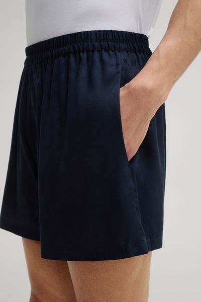 Cornflower Navy Lyocell Boxershorts mit Allover-Print