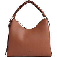 Hobo-Tasche aus Leder mit geflochtenem Griff
