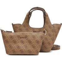 Gemusterte Mini-Tragetasche mit Tasche