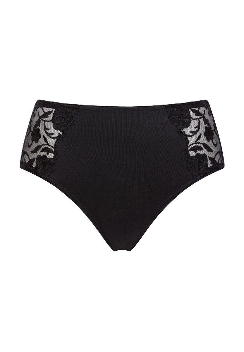 Eleganter hochtaillierter Slip mit Spitzendetail