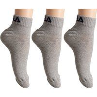 Unisex Graue Knöchelsocken Dreierpack