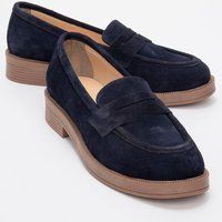 Bree Plateau Penny Leder Loafer Damen